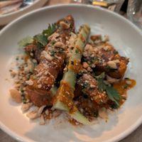 Fried eggplant at Lucky Ducks in Aldinga