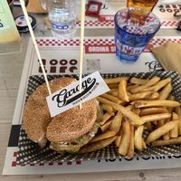 Burger special of the dayy  at Garage Pub in Lecco