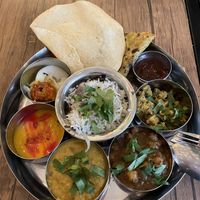 Vegan thali  at 5Tara in Sheffield