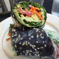 nori wrap with avocado  at Baagan in Rocklin