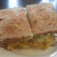 Best panini ever. I would have never thought to put curry in bread. at Baagan in Rocklin