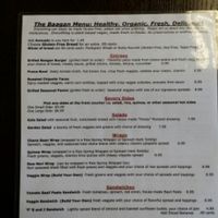 The Baagan Menu at Baagan in Rocklin