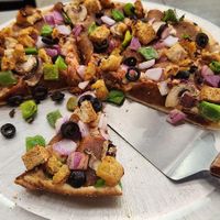 Plant-based combination pizza at Pizza Twist in Fairfield