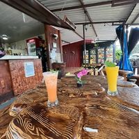 Freshly made drinks at D'mi Tierra Comida típica in La Fortuna