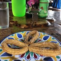 Churros for Dessert at D'mi Tierra Comida típica in La Fortuna
