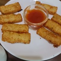 Cheesy fingers at The Viridian Plate in Chennai