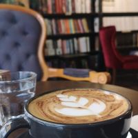 Cappuccino   at Monk Coffee & Books in Eskisehir
