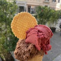 chocolate y berries!  at Il Gelatone in Rome