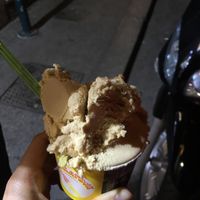 Pistachio and nut soya ice cream at Il Gelatone in Rome