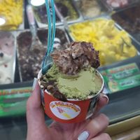 Pistachio and Nutella! So good!! at Il Gelatone in Rome