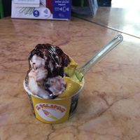  Egan Nutella and salty caramel  at Il Gelatone in Rome