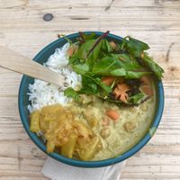  Vegan (+ GF) rice bowl  at Karapincha Sri Lankan Kitchen in London