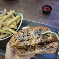 vegan planted.chicken burger  at Le Burger in Graz