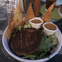 El Camino Salad with Veggie Patty - no cheese or sour cream  at Green Truck Pub in Savannah