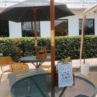 chill outside seating   at Green Truck Pub in Savannah