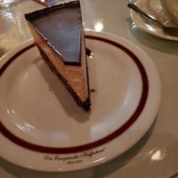 Vegan chocolate peanut butter mousse cake at Cafe Intermezzo in Atlanta