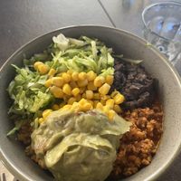 Bowl con chilli di soia  at Britos in Milan