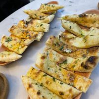 Garlic bread at Prima Pizza in Lisbon