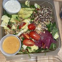 Super Power Salad with Furikake Ranch and Yuzu Miso Dressing #Veganuary at Super Crisp in Detroit