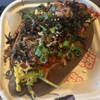 Curry dog vegan   at Super Crisp in Detroit