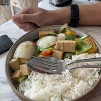 Stirfry black pepper tofu, beware egg tofu   at Summer Fresh in Ao Nang