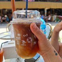 Iced Espresso with coconut water at Summer Fresh in Ao Nang