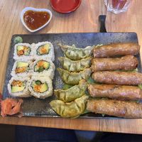 Vegan California rolls + vegan nems + vegan gyozas #Veganuary at Monsieur Fuji in Nancy