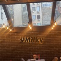 Sign inside  at Milky in Belgrade