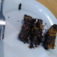 Chocolate and orange cake (August 2023) at Laughing Llama Coffee & Bistro in York