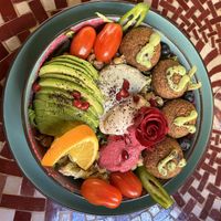 Vegan falafel bowl  at Earth Bowls in Heidelberg