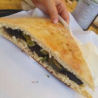 Torta al testo at Testone in Perugia