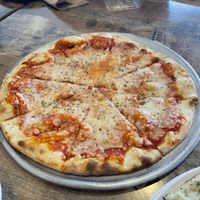 Vegan cheese pizza #Veganuary at Cosa Nostra Pizzeria in San Antonio