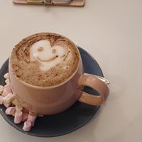 Hot chocolate with marshmallows   at The Little Gem in Royal Wootton Bassett