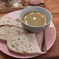Spicy pumpkin soup - absolutely divine! at The Little Gem in Royal Wootton Bassett