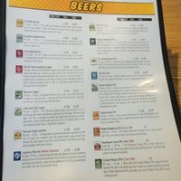 Beer menu at Ska Brewing in Durango