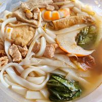 Tom yum kway teow soup at Simplefood Vegetarian & Vegan Cuisine 原味素食 in East Singapore