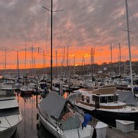 sunset view from the deck #Veganuary at 1886 Kitchen + Bar in San Diego