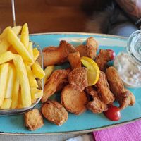 Bio seitlinge gebacken at Naturkuchl Wia Zhaus in Kaisersdorf