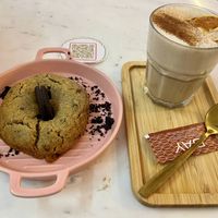 Oreo cookie & chai latte  at Anita Cakes in Mallorca