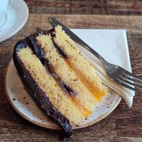 Jaffa-inspired cake at Huggers in Norwich