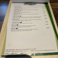 Menu b at Huggers in Norwich