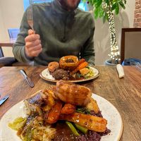 Happy husband! at Huggers in Norwich