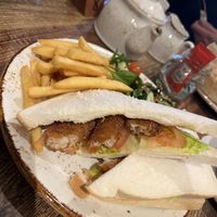 Fish finger sandwichh  at Huggers in Norwich