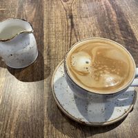 Americano, oat milk was hot as standard, just how I like it   at Huggers in Norwich