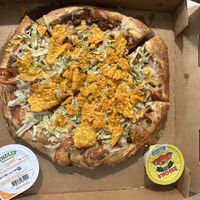 Medium Vegan taco pizza.   at Milwaukee Street Pizza in Janesville