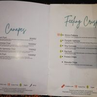 Menu p1 at Harbour Kitchen in Zanzibar