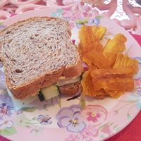 Hummus Sandwich at Delirio  in Flores