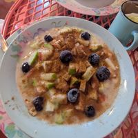 Porridge at Delirio  in Flores