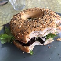 Tuna Bagel  at Impact Café  in Cologne