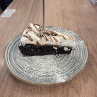 Brownie cake at Impact Café  in Cologne